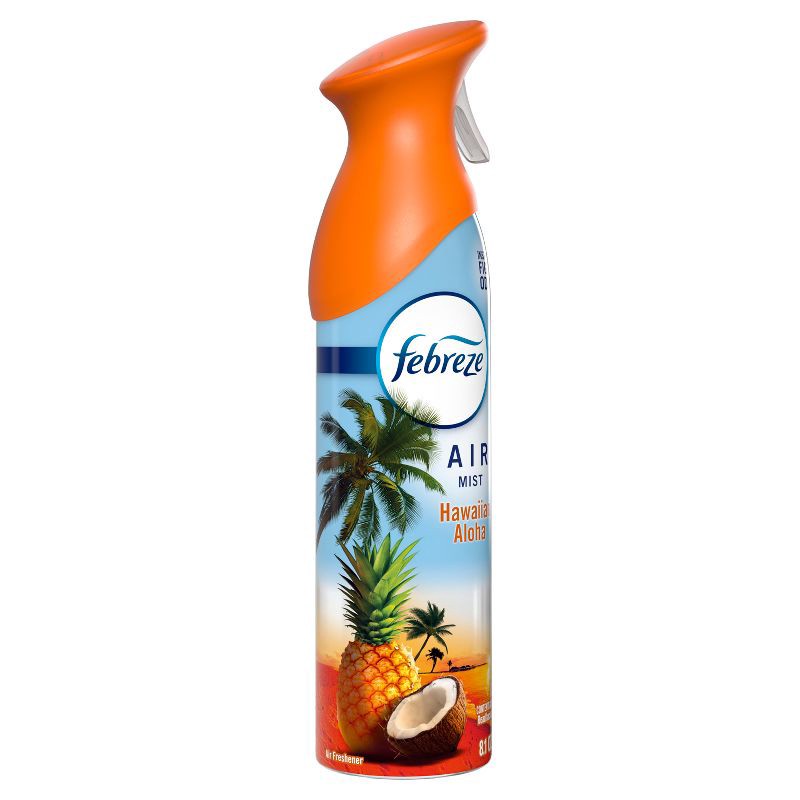 slide 11 of 13, Febreze Air Mist Odor-Fighting Air Freshener - Hawaiian Aloha - 8.1oz, 8.1 oz