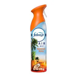 Febreze Air Mist Odor-Fighting Air Freshener - Hawaiian Aloha - 8.1oz: Disposable, Dye-Free, Phthalate-Free
