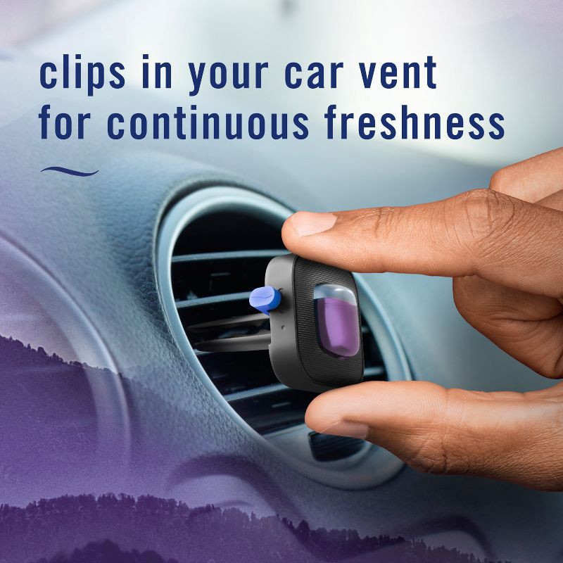 slide 6 of 12, Febreze Car Vent Clip Air Freshener - Mountain - 0.14 fl oz/2pk, 0.14 fl oz, 2 ct