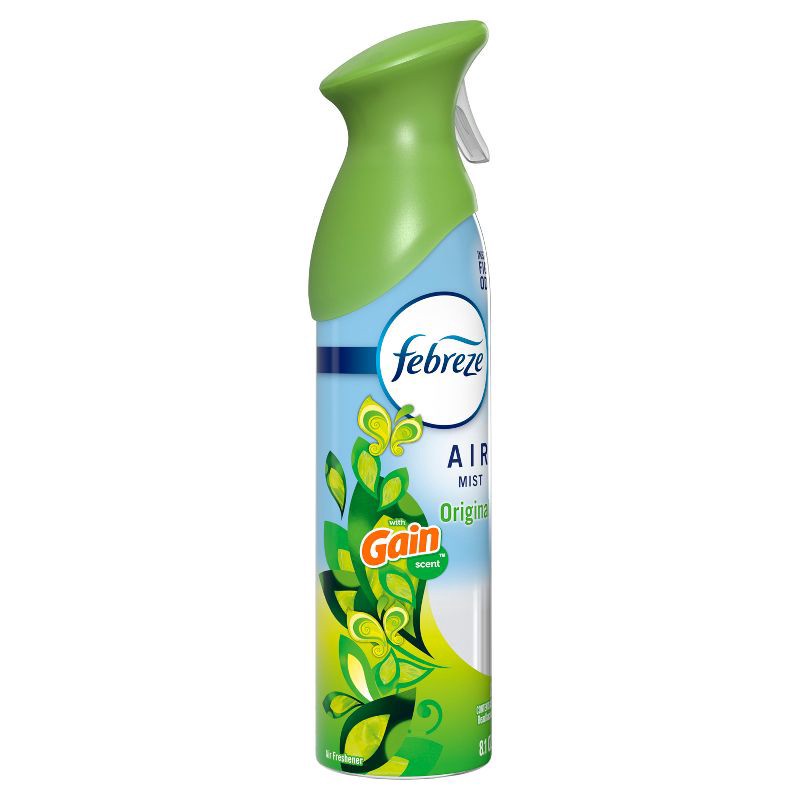 slide 11 of 13, Febreze Air Mist Odor-Fighting Air Freshener - Gain Original - 8.1oz, 8.1 oz