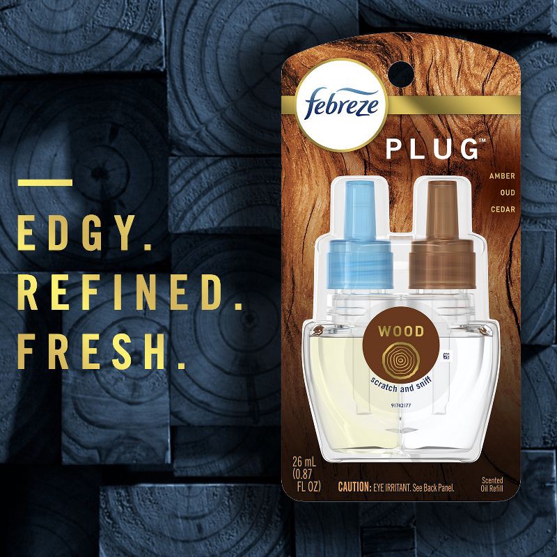 slide 4 of 9, Febreze Fade Defy Plug Air Freshener & Odor Fighter - Mountain - 0.87 fl oz/2pk, 2 ct; 0.87 fl oz