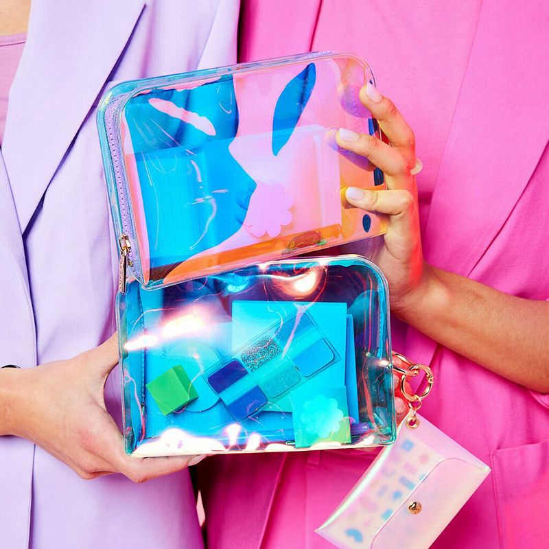 slide 5 of 6, Post-it Iridescent Pen Pouch with Purple Zipper, 1 ct