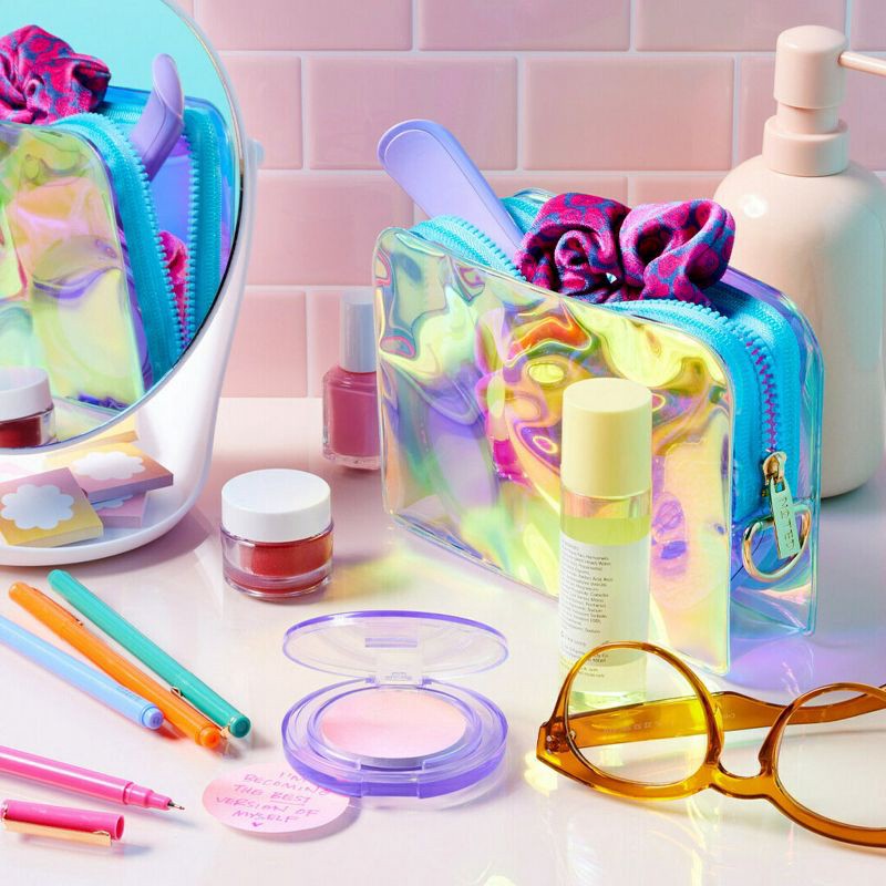 slide 4 of 6, Post-it Iridescent Pen Pouch with Purple Zipper, 1 ct