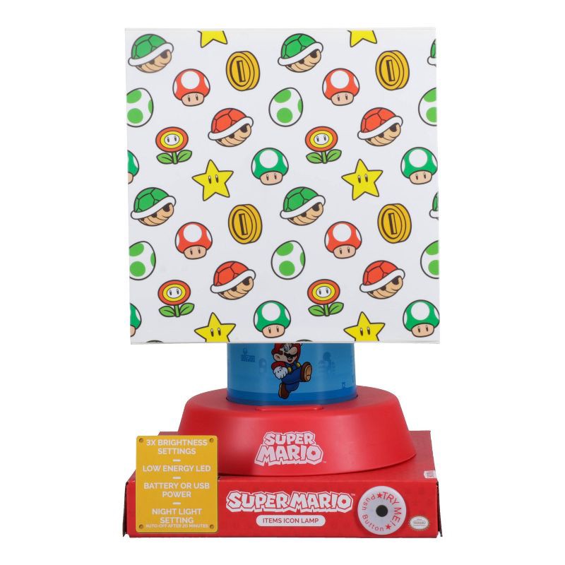 slide 3 of 7, Super Mario Icons Lamp (Includes LED Light Bulb), 1 ct