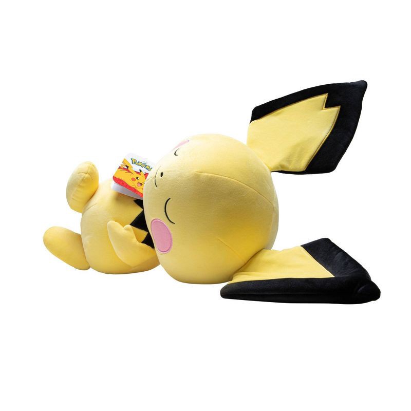 slide 7 of 9, Pokemon Pichu Sleeping Kids' Plush Buddy, 1 ct