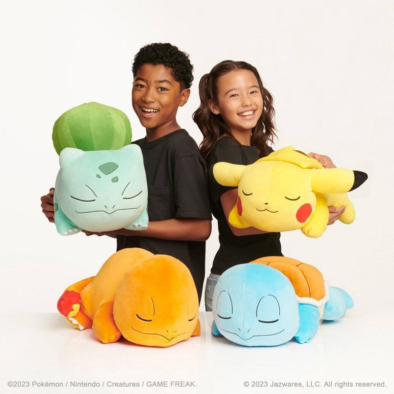 slide 5 of 5, Pokemon Bulbasaur Sleeping Kids' Plush Buddy, 1 ct