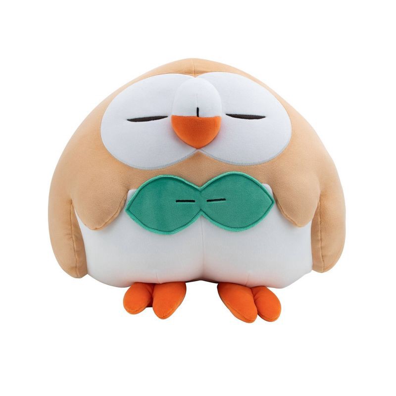 slide 3 of 8, Pokemon Rowlet Sleeping Kids' Plush Buddy, 1 ct