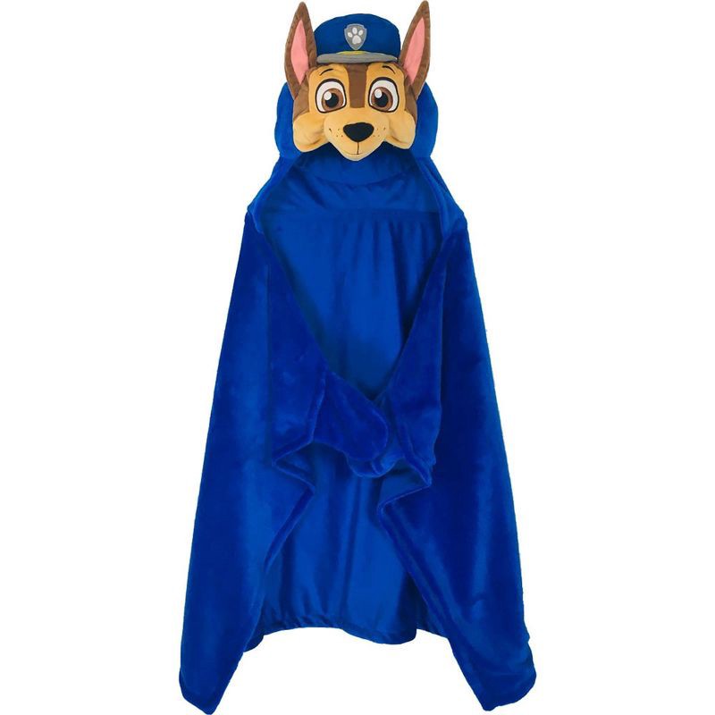 slide 1 of 7, PAW Patrol Chase Kids' Hooded Blanket, 1 ct