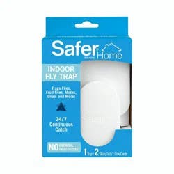 Safer Home Indoor Fly Trap Starter Kit (1 Plug-In Base + 2 Refills): For Gnats, Flies, Fruit Flies, Indoor Use