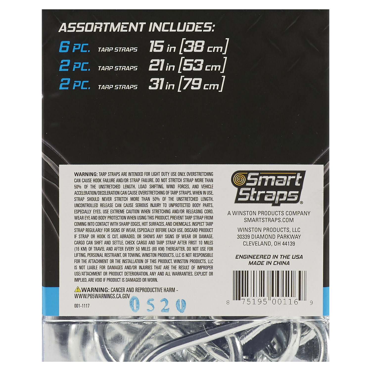 slide 2 of 2, Smartstraps Tarp Strap Value Pack Assortment, 10 ct