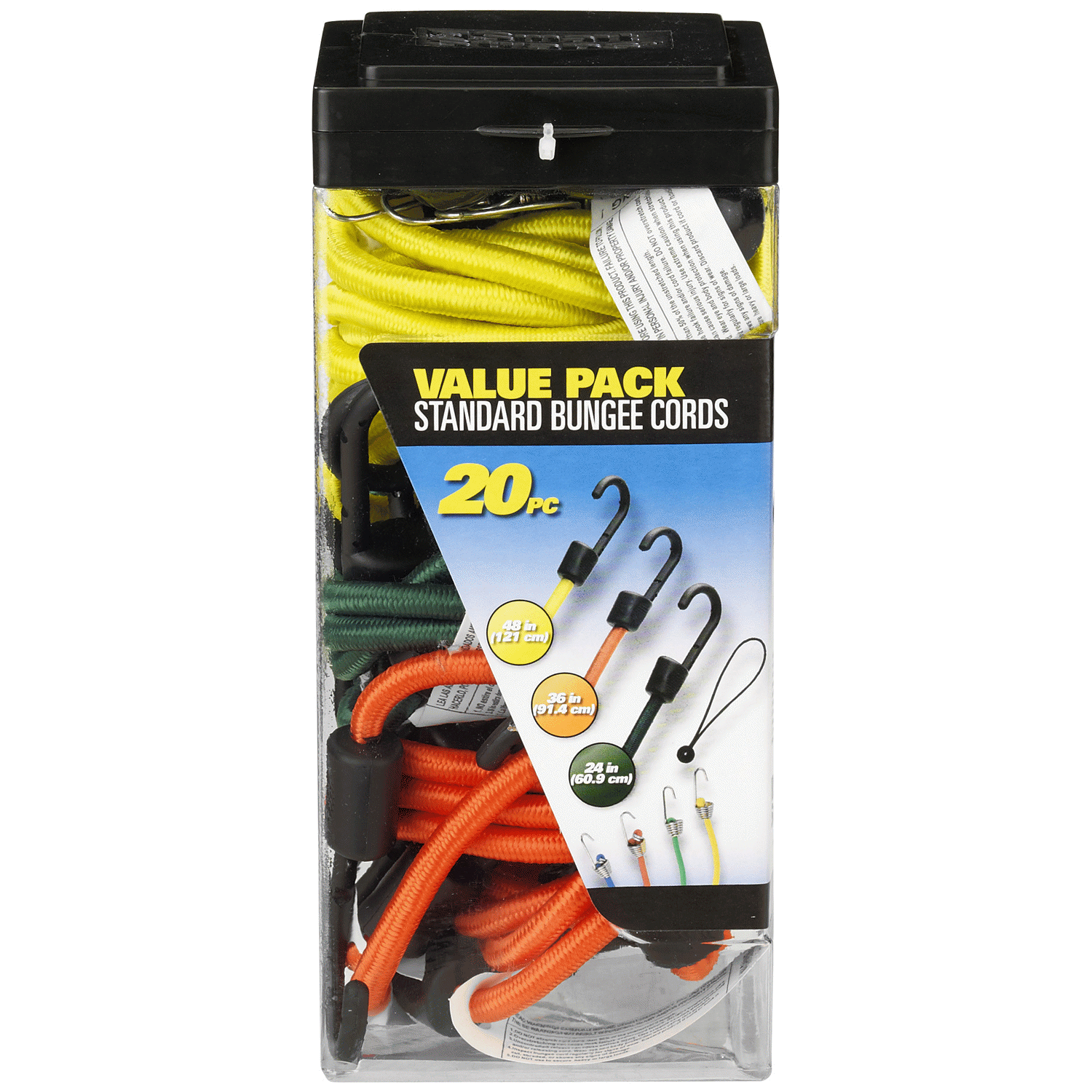 slide 1 of 1, Smartstraps Standard Bungee Value Pack Assortment, 20 ct