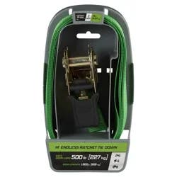 SMARTSTRAPS Winston SmartStrap Endless Padded Ratchet, Green, 14'