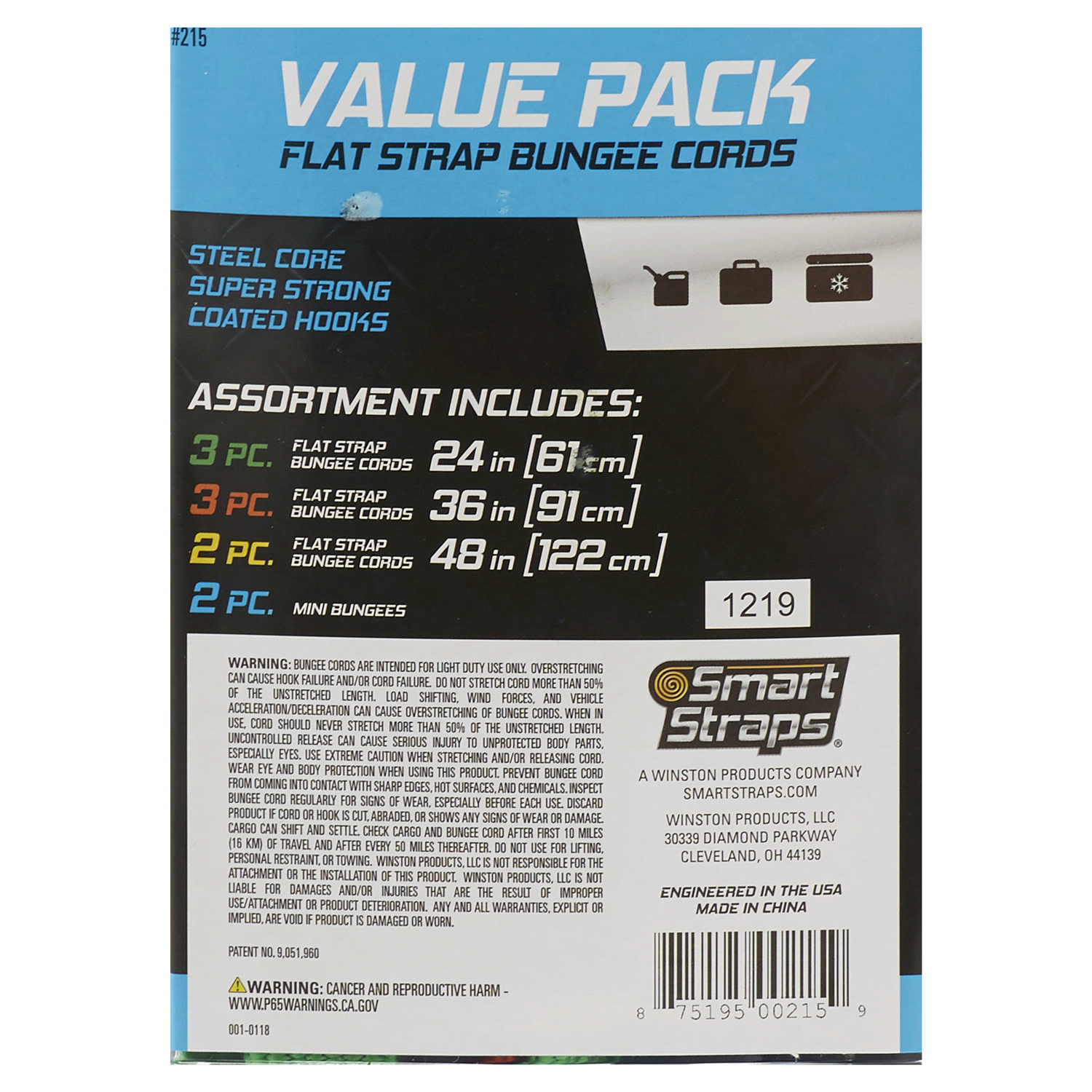 slide 2 of 2, Smartstraps Flat Strap Value Pack Assortment, 10 ct