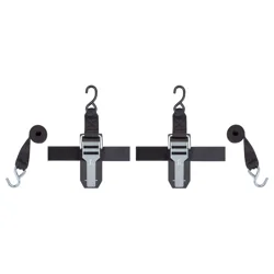 WINSTON Smartstraps 2" X 4' 1500 Lb Transom Strap 2 Pk Black