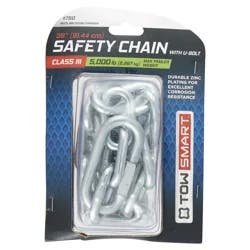 TowSmart Towing Safety Chain With U-Bolt And Quick Link, 36"