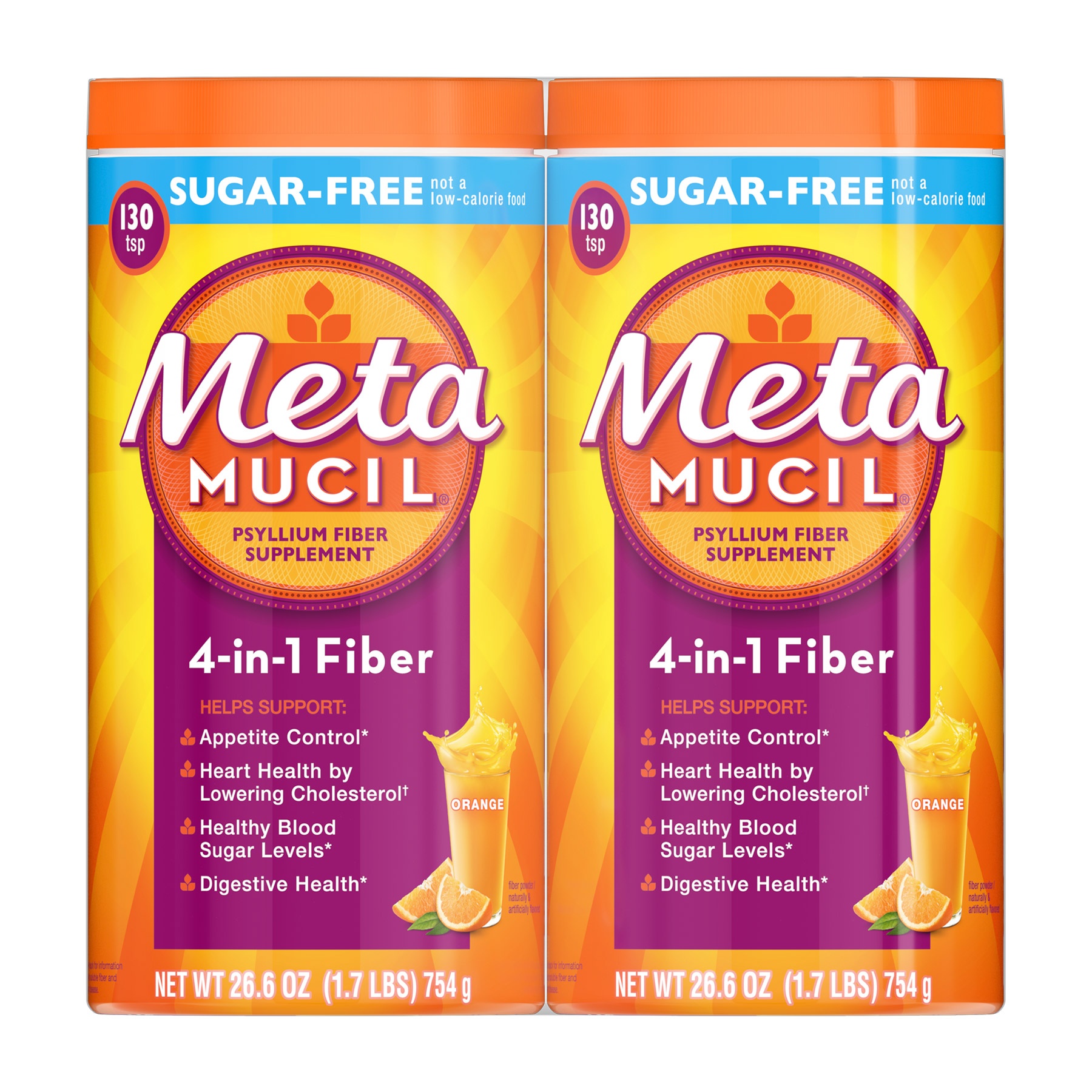 slide 1 of 1, Metamucil Sugar Free MultiHealth Fiber, 260 Doses, 260ct