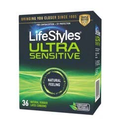 LifeStyles Ultra-Sensitive Latex Condoms - 36ct