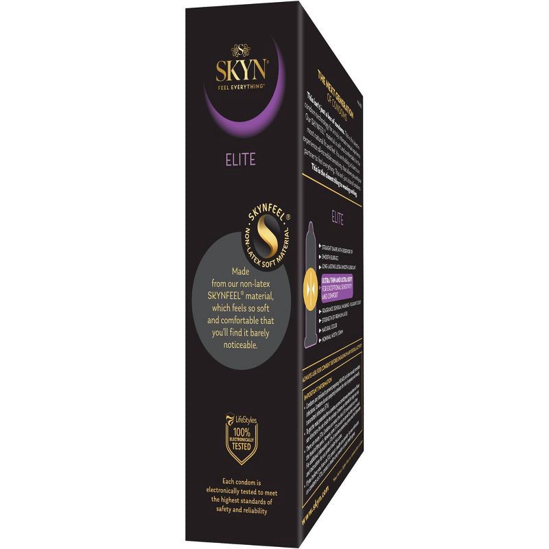 slide 5 of 7, SKYN Elite Non-Latex Condoms - 12ct, 12 ct