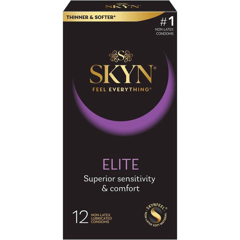 slide 1 of 7, SKYN Elite Non-Latex Condoms - 12ct, 12 ct