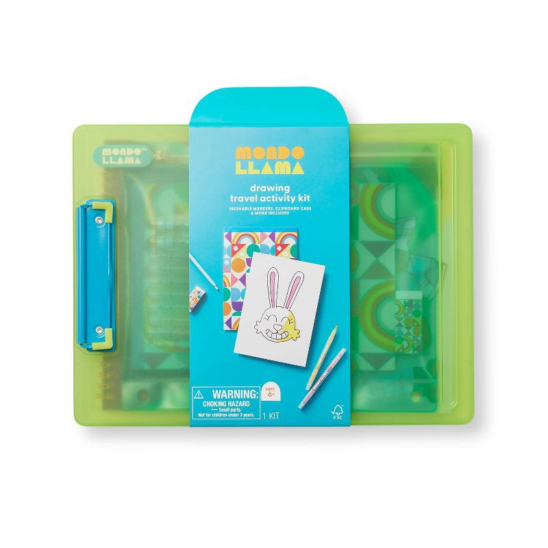 slide 1 of 3, Summer Drawing Travel Activity Kit - Mondo Llama, 1 ct