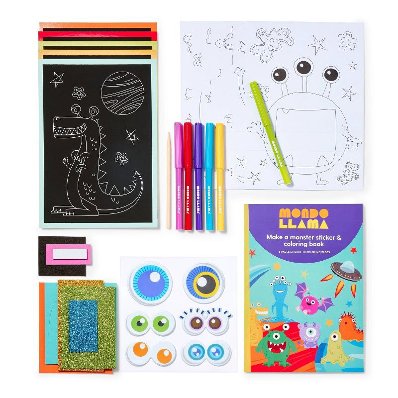 slide 2 of 4, Summer Monster Travel Activity Kit - Mondo Llama, 1 ct