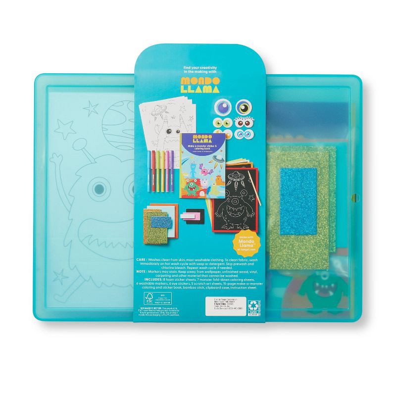 slide 3 of 4, Summer Monster Travel Activity Kit - Mondo Llama, 1 ct