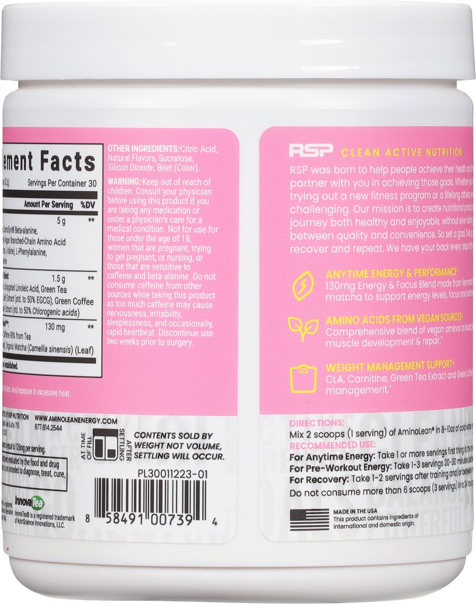 slide 2 of 14, Rsp Pink Lemonade AminoLean 8.68 oz, 8.68 oz