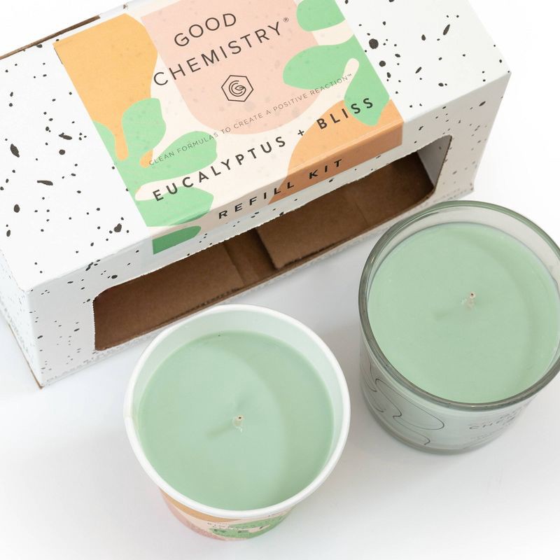 Eucalyptus + Bliss Plant-Based Candle Refill Kit