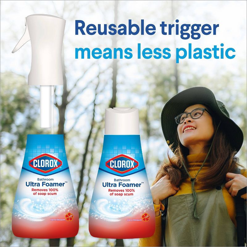 slide 9 of 16, Clorox Island Blossom Ready-to-Use Bathroom Foamer - 16 fl oz, 16 fl oz