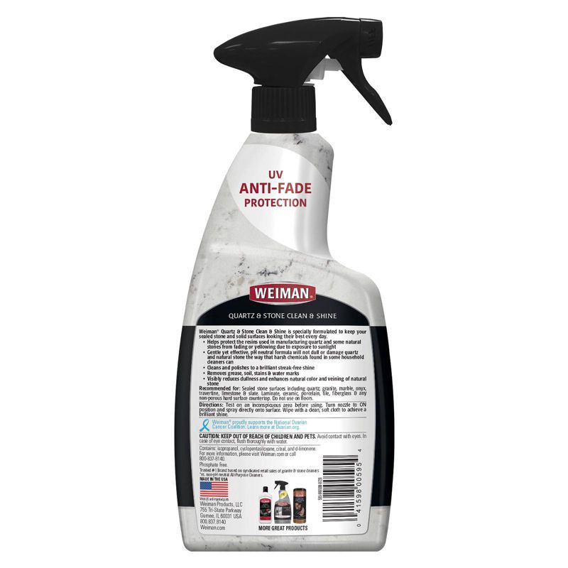 slide 8 of 8, Weiman Quartz Clean & Shine All Purpose Cleaner - 24 fl oz, 24 fl oz