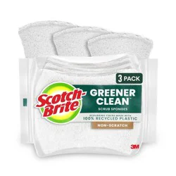 Scotch-Brite Greener Clean Non-Scratch Scrub Sponges - 3ct