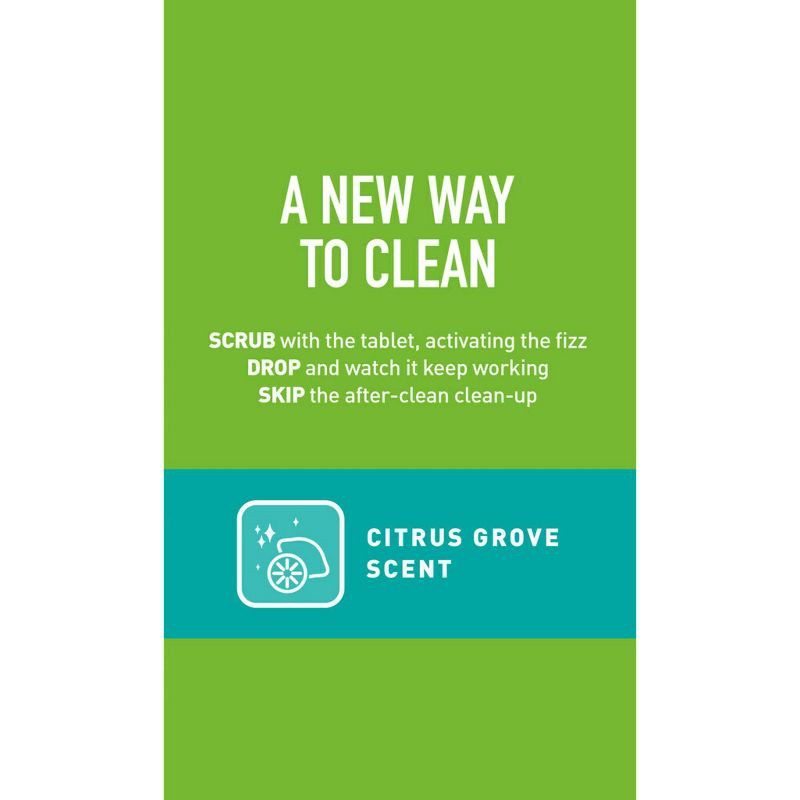 slide 11 of 12, Scotch-Brite Scrub & Drop Dissolvable Toilet Bowl Cleaning System - 1 Wand & Stand and 4 Dissolvable Refill Tablets, 1 ct