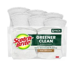 Scotch-Brite Greener Clean Non-Scratch Scrub Sponges - 6ct