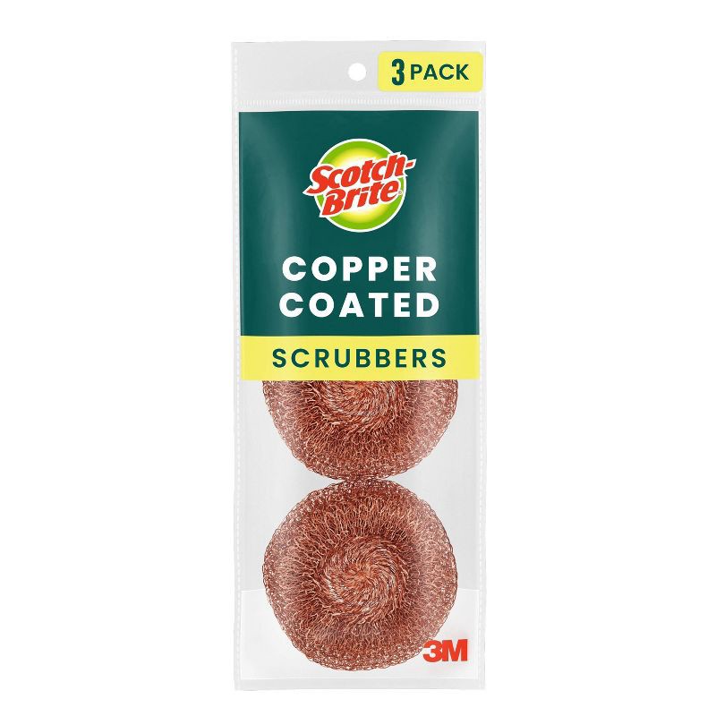 slide 2 of 10, Scotch-Brite Copper Coated Scrubbers - 3ct, 3 ct