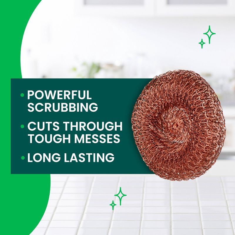 slide 4 of 10, Scotch-Brite Copper Coated Scrubbers - 3ct, 3 ct
