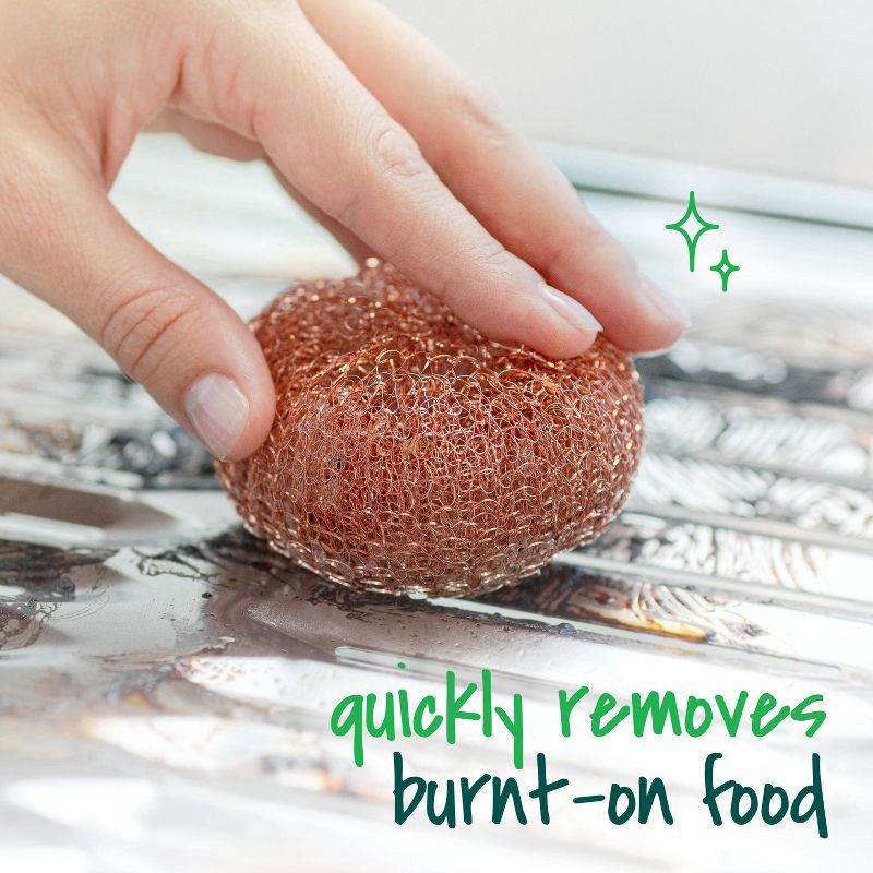 slide 6 of 10, Scotch-Brite Copper Coated Scrubbers - 3ct, 3 ct