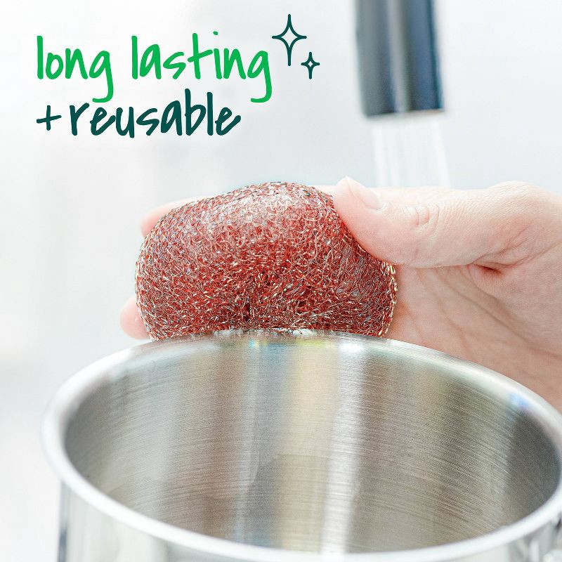 slide 7 of 10, Scotch-Brite Copper Coated Scrubbers - 3ct, 3 ct