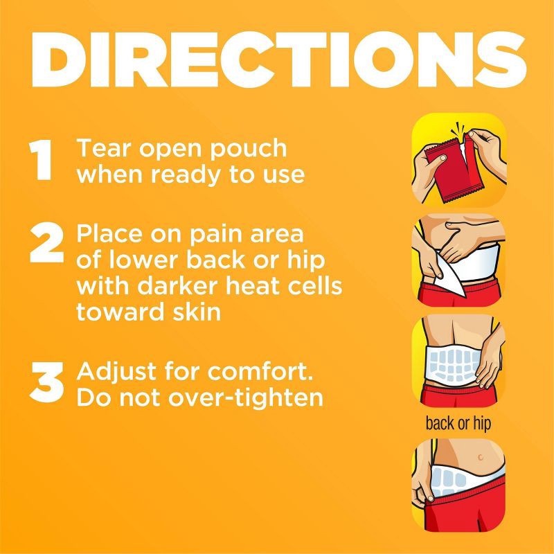 slide 5 of 9, ThermaCare Lower Back/Hip Heatwrap - 3ct, 3 ct