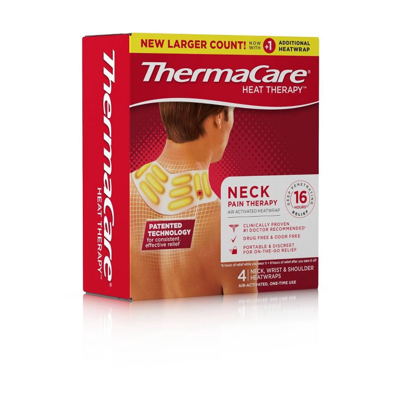 slide 2 of 8, ThermaCare Neck Wrist Shoulder Heatwrap - 4ct, 4 ct
