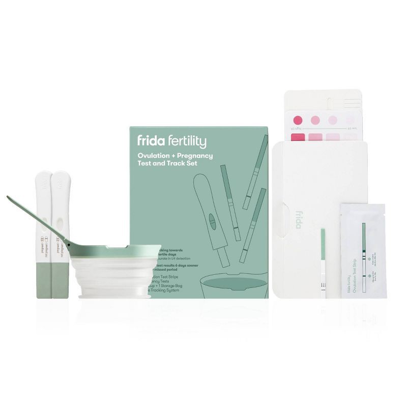 slide 1 of 8, Frida Fertility Ovulation + Pregnancy Test and Track Set, 1 ct