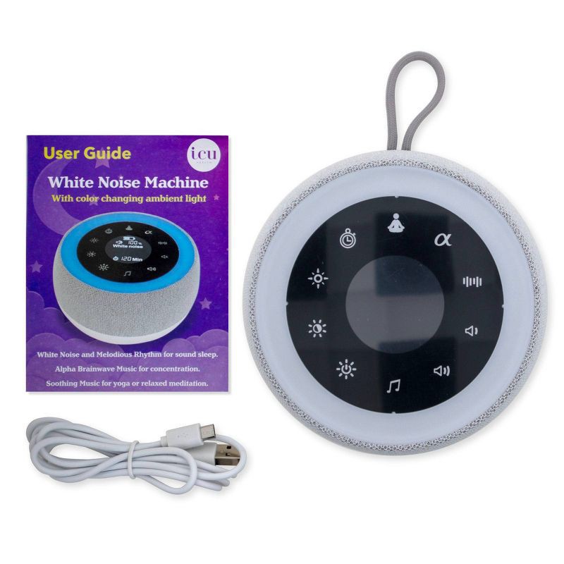 slide 6 of 10, ICU Health White Noise Machine With 32 Soothing Sounds, 1 ct