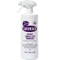 Folex Unscented Instant Carpet Spot Remover - 32 fl oz: Spray Bottle, Liquid Cleaner, For Carpet & Upholstery