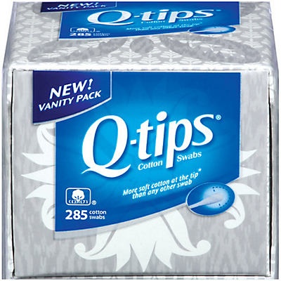 slide 1 of 1, Q-Tips Cotton Swabs Vanity Pack, 285 ct