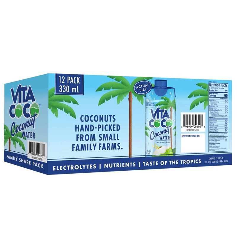 slide 2 of 3, Vita Coco Pure Coconut Water - 12pk/330mL Cartons, 12 ct, 330 ml