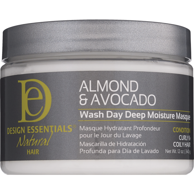 Design Essentials Wash Day Deep Moisture Masque, Almond & Avocado - 12 oz