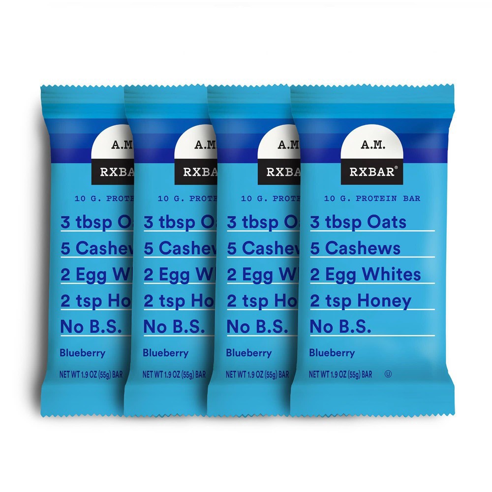 slide 4 of 5, RXBAR A.M. Blueberry - 7.7oz/4ct, 4 ct