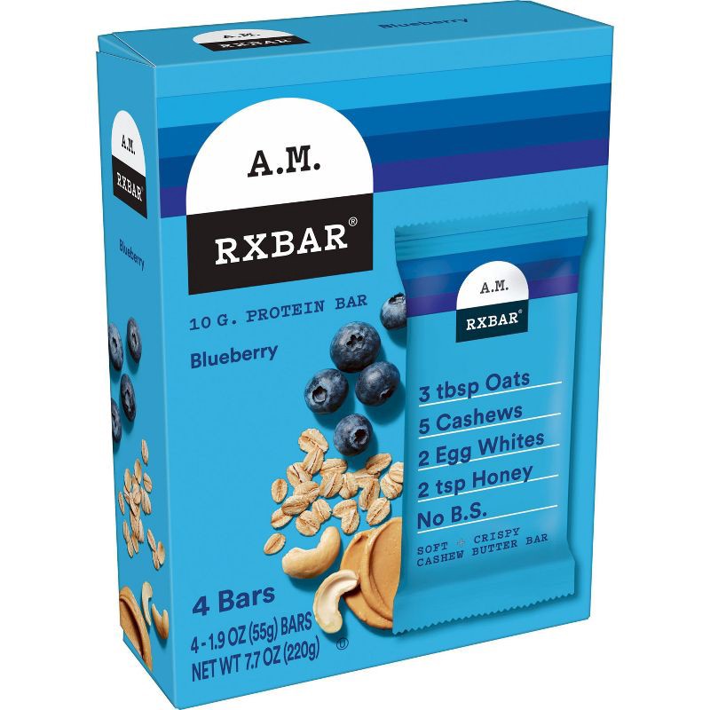 slide 1 of 5, RXBAR A.M. Blueberry - 7.7oz/4ct, 4 ct