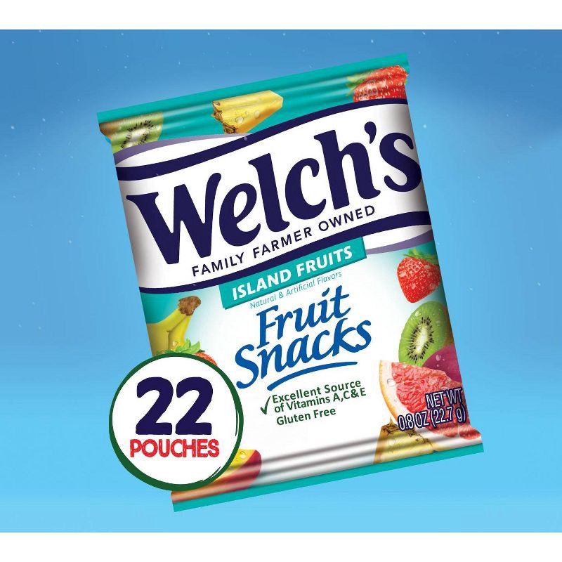 slide 2 of 6, WELCH's Fruit Snacks Island Fruits - 17.6oz/22ct, 22 ct; 17.6 oz