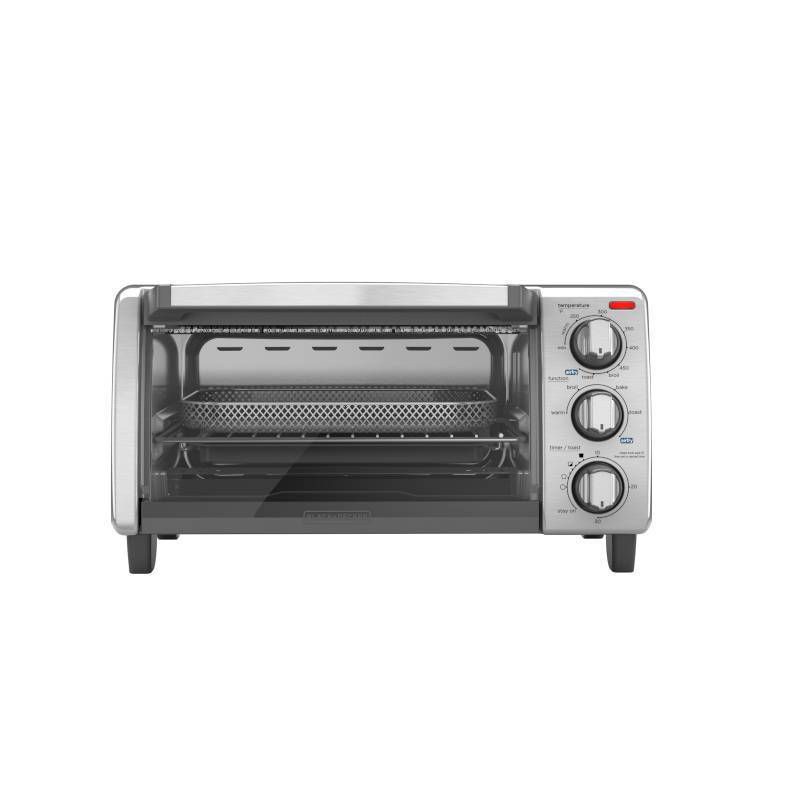 slide 1 of 8, BLACK+DECKER 4 Slice Air Fry Toaster Oven - TO1747SSG, 1 ct