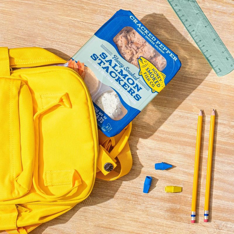 slide 4 of 6, Honey Smoked Fish Co. Salmon Stackers Cracked Pepper - 3oz, 3 oz